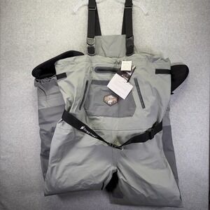 Frogg Toggs Steelheader Chest Waders Mens 2XL Slate Gray Nylon Insulated Fishing